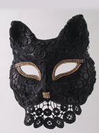 Venetian Cat Mask | Lace & Veil | 16 Styles