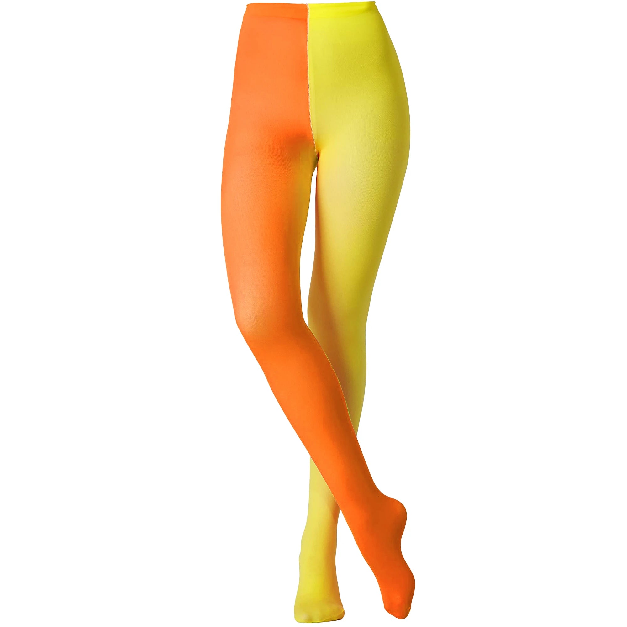 Two-Tone Colorblock Tights | Dopamine Colors | 27 Combos