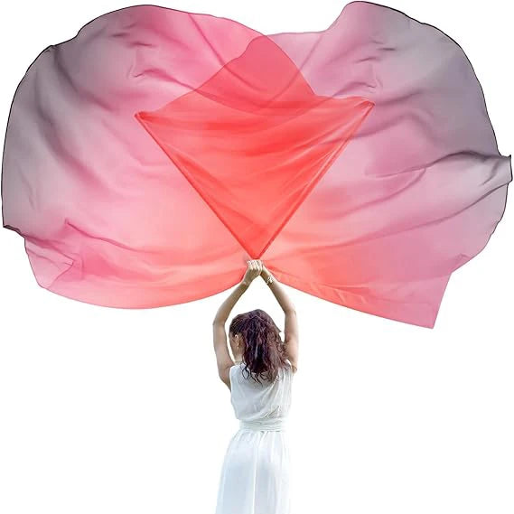 Praise Worship Dance Flags | Set of 2 | Silk Chiffon