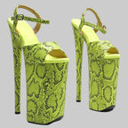 Suede 10-Inch Platform Pole Dance Heels
