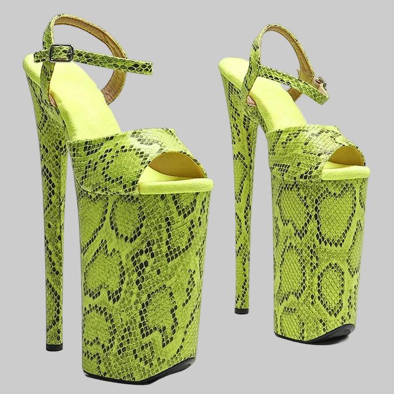 Suede 10-Inch Platform Pole Dance Heels