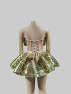Shiny 2-Piece Rayon Skirt Set