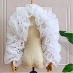 Ruffled Organza Bolero | Puff Sleeve Jacket | Pageant & Formal