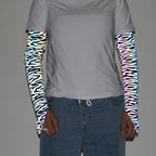 Holographic Reflective Arm Sleeves | Festival & Rave Accessory | 5 Prints