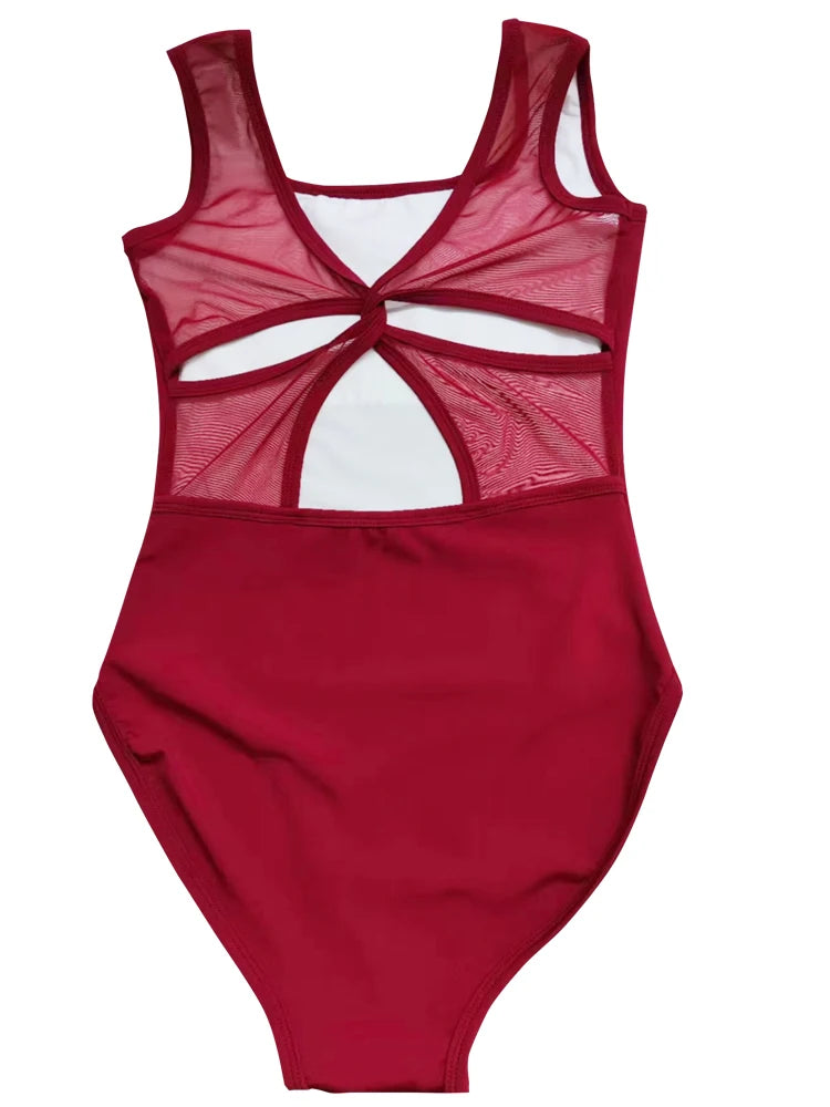 Women's Ballet Leotard | Cross-Back Cutout | Dance & Gymnastics | 4 Colors