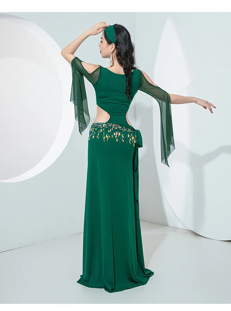 Baladi Saidi Dress | 4-Piece Set | Horn Sleeves