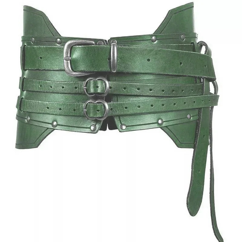 Costume Waist Belt | Triple-Buckle Armor Look