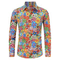 Men's Floral Disco Shirt | Long Sleeve | Button-Up
