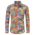 Men's Floral Disco Shirt | Long Sleeve | Button-Up