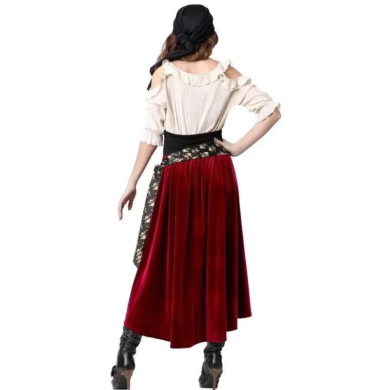 Caribbean Pirate Captain Costume | 5-Piece Set | M–XL