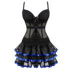 Overbust Corset & Tutu Skirt Set | Straps Cup | Burlesque