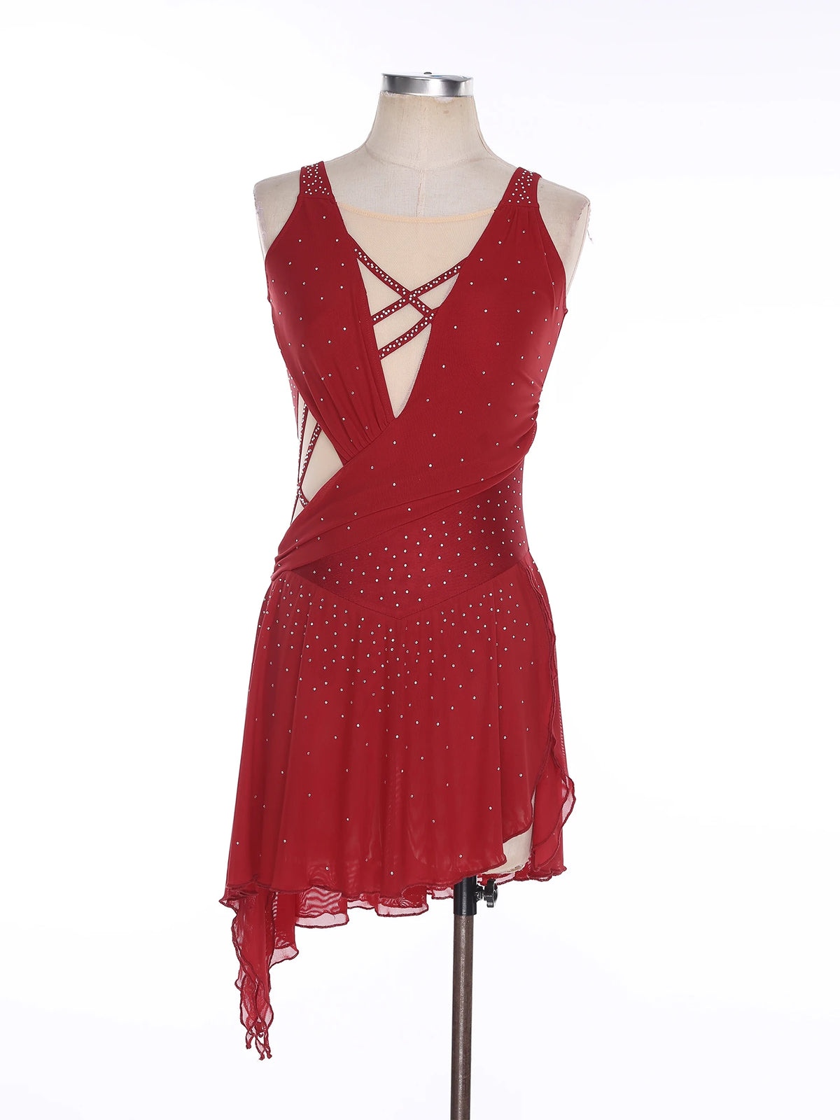 Lyrical Dance Dress | Rhinestones & Lace-Up