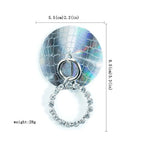 Laser Holographic Nipple Covers | Rhinestone Pendant Pasties