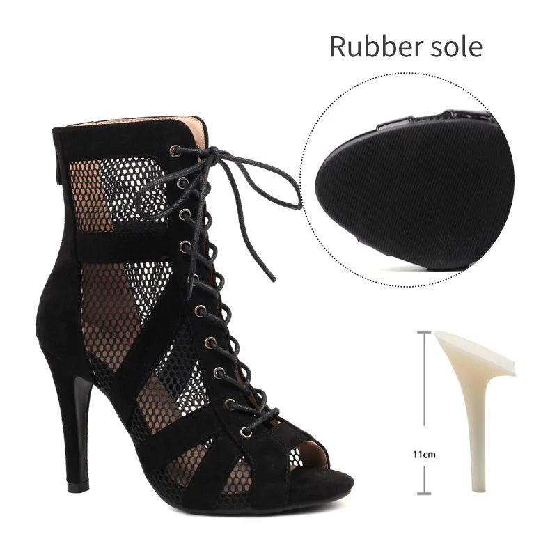 Dance Ankle Boots | Lace-Up | 7–11 cm