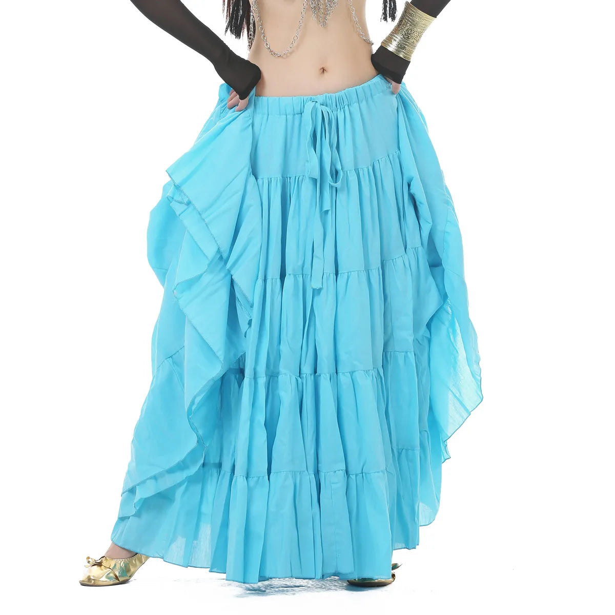 Tribal Gypsy Belly Dance Skirt | 21-Yard Linen Maxi