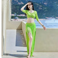 Belly Dance Costume Set | 3-Piece | Fringe & Milk Silk