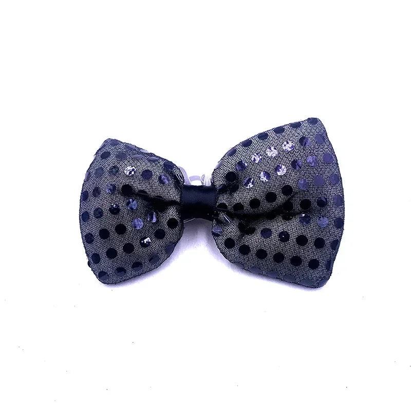 LED Light-Up Sequin Bow Tie | 3 Flash Modes | 10 Colors