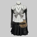 Rhinestone Mesh 2-Piece Set - Crop Top & Sheer Cover-Up