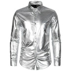 Men's Metallic Shirt | Gold & Silver