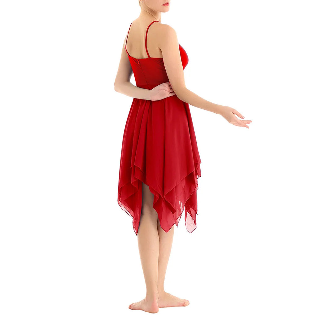 Lyrical Dance Dress | Layered Chiffon Hem