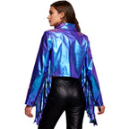 Metallic Fringe Stage Jacket | Cropped