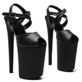 9-Inch Snakeskin Platform Slipper Sandals - Exotic High Heel Performance Shoes