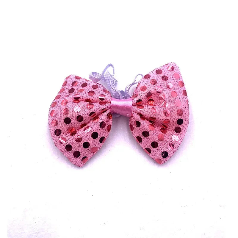 LED Light-Up Sequin Bow Tie | 3 Flash Modes | 10 Colors