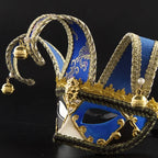 Venetian Jester Mask | Bell-Tipped Horns | 3 Colors
