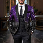 Men’s Sequin Blazer | Contrast Lapels