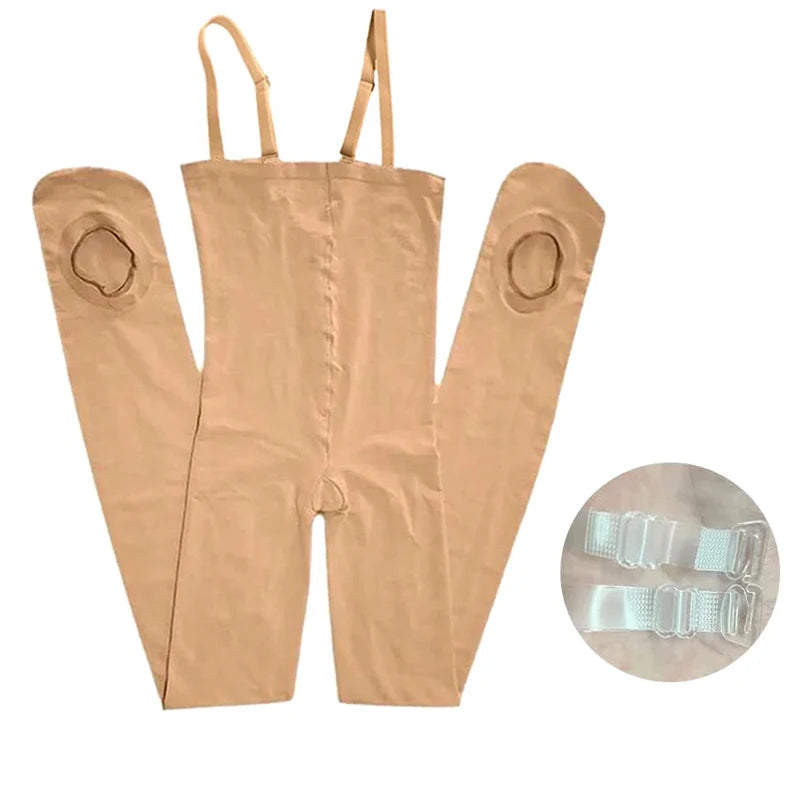 Full Body Convertible Ballet Tights | Adjustable Straps | Nude