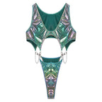 Men's Metallic Cutout Bodysuit Monokini | 2 Colors