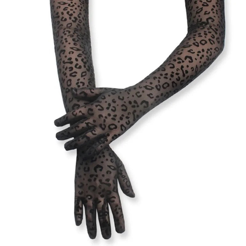 Sheer Lace Opera Gloves | 53 cm