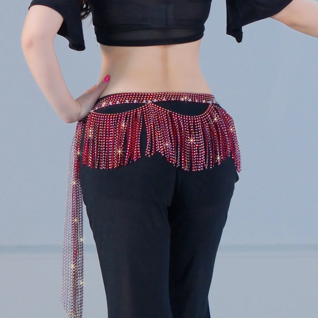 Beaded Fringe Hip Scarf | Belly Dance Belt