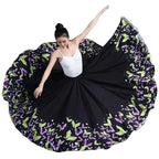 Floral Print Flamenco Skirt | 180–720° Swing | 7 Lengths