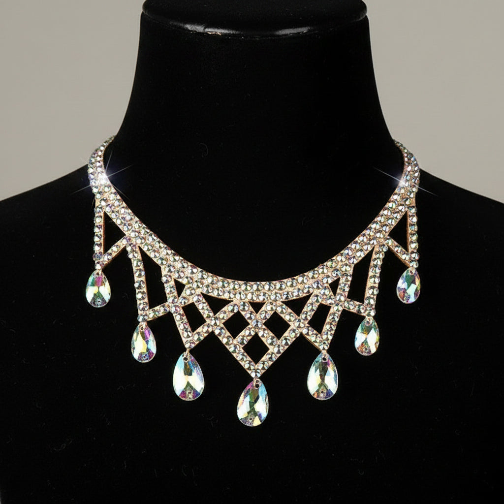 Rhinestone Statement Necklace | Belly Dance & Oriental Dance