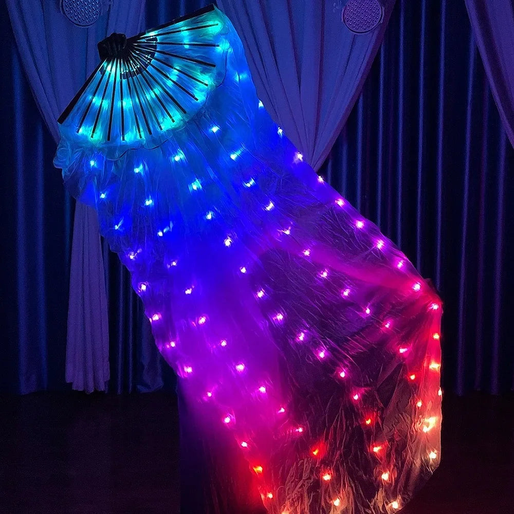 LED Fan Veils | Multicolor Silk