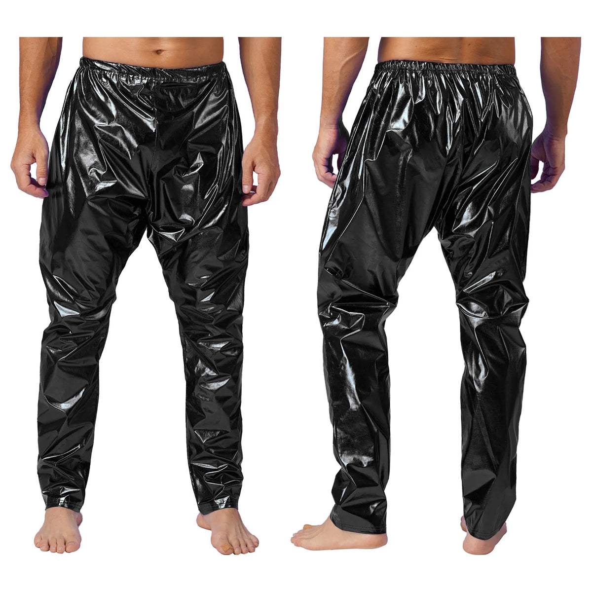 Men's Metallic Flare Pants | Jazz Dance | Shiny Finish