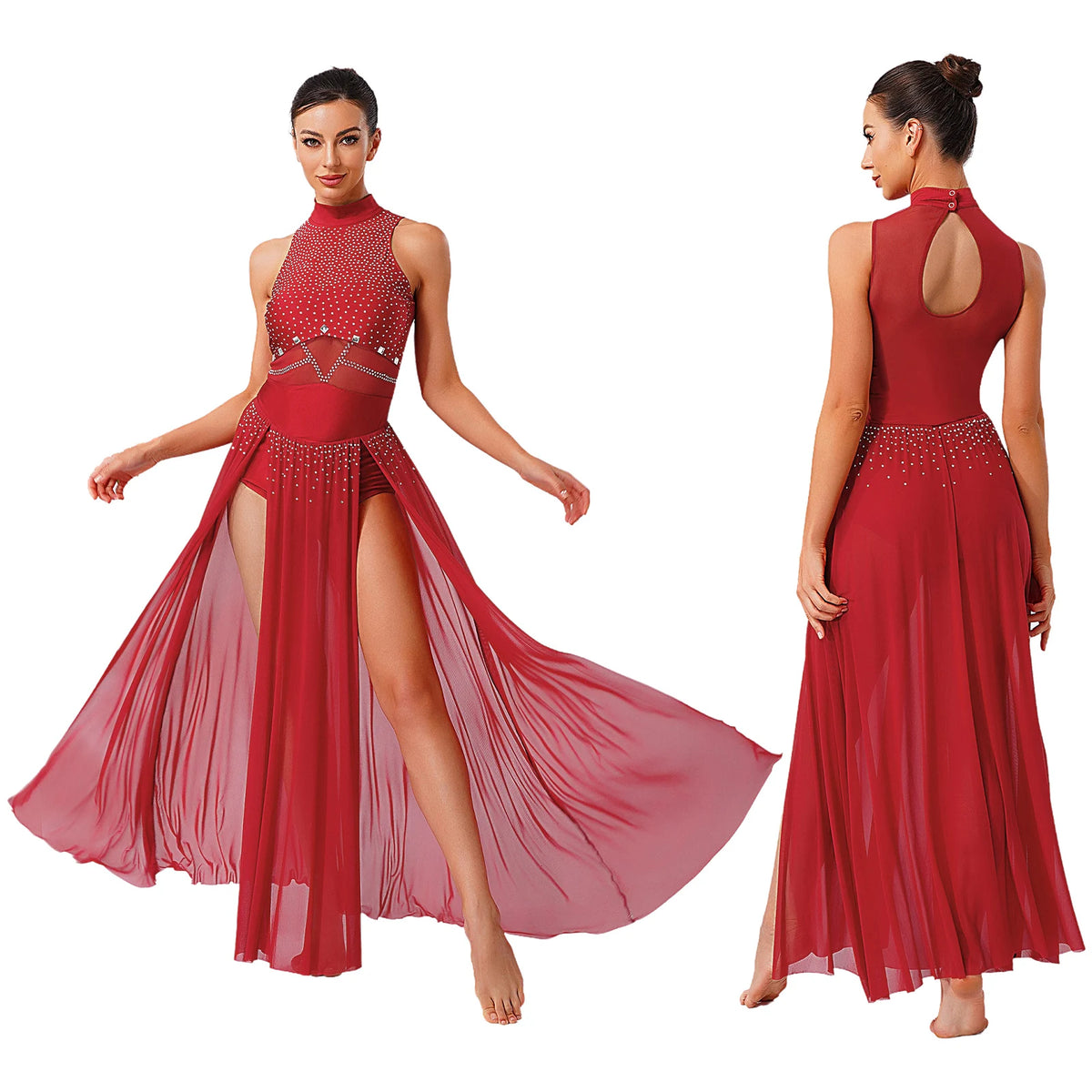 Moonlight Sequin Lyrical Dance Maxi Dress