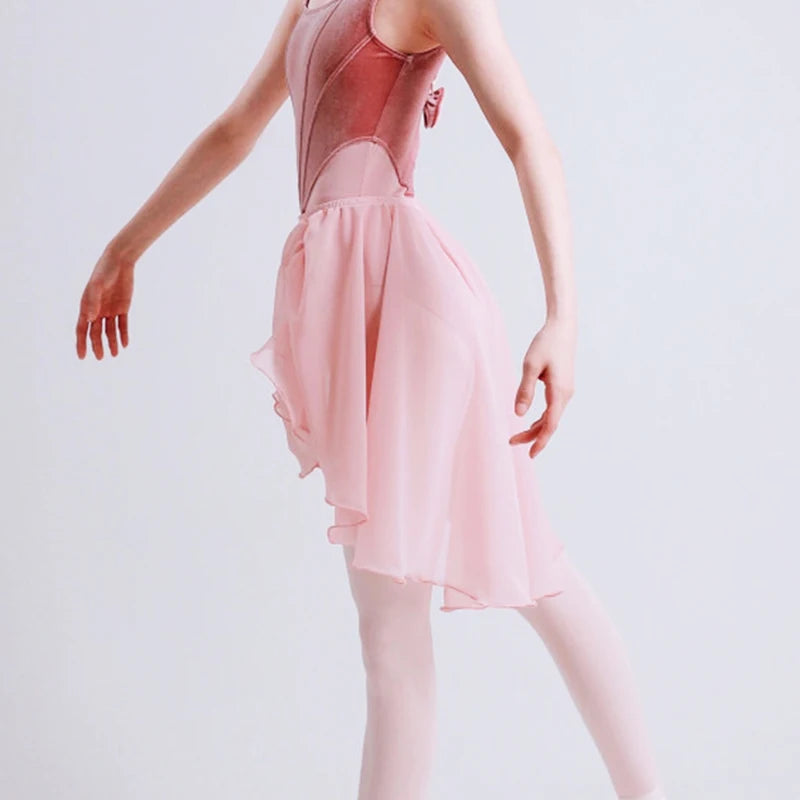 Chiffon Ballet Wrap Skirt | Lace-Up | One Size