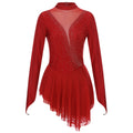 Skating Dress | Rhinestone Mesh & Ruffles