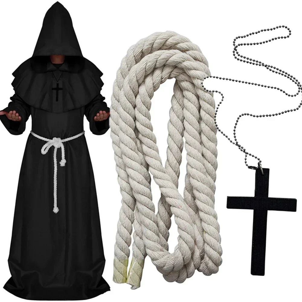 Hooded Monk Costume | Robe Set