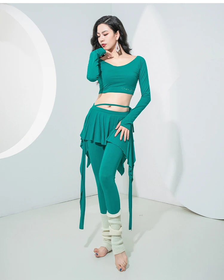 Belly Dance Practice Set | Long Sleeve Top & Pants