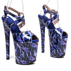 Shiny 8-Inch Platform Pole Dance Sandals