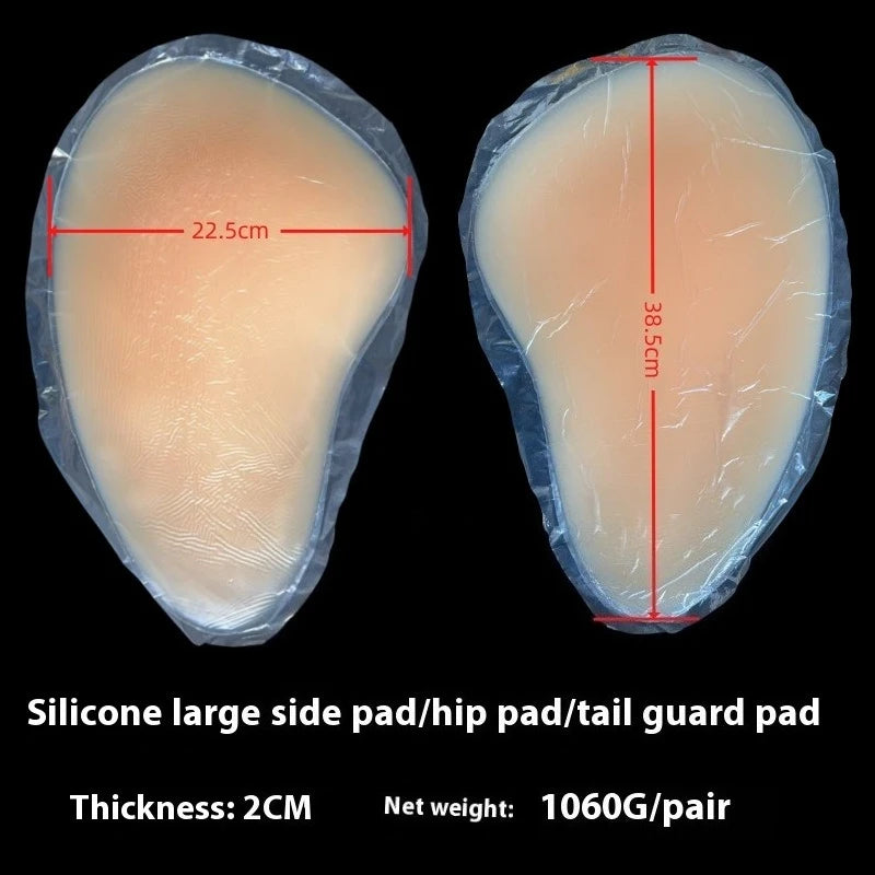 Silicone Hip & Butt Enhancer Pads — Thickened, Washable, Self-Adhesive or No-Glue