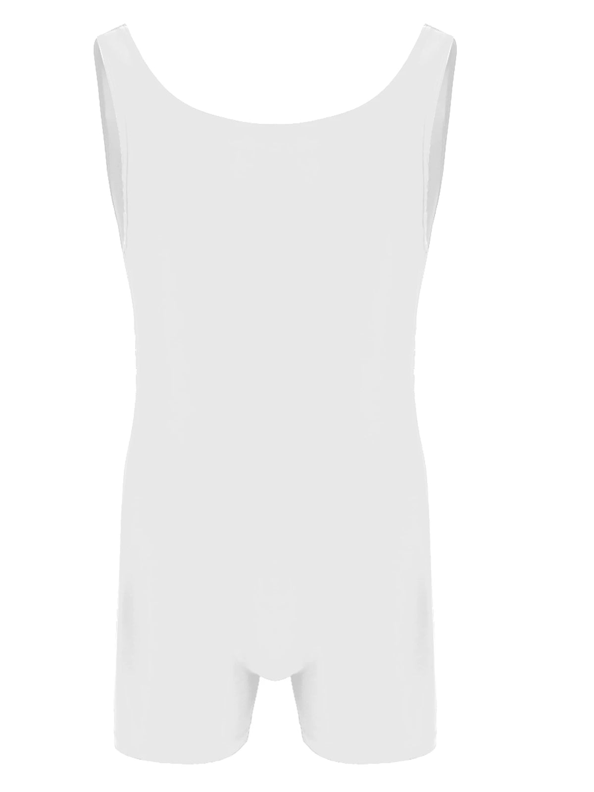 Men's Full-Body Spandex Unitard | Back Zipper | Long Sleeve Mock Neck | Dance Performance