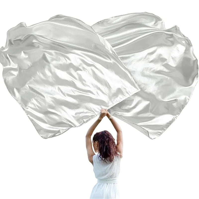 Praise Worship Dance Flags | Set of 2 | Silk Chiffon