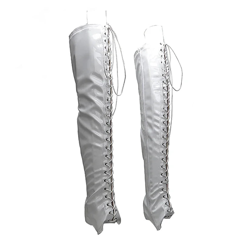 8-Inch Clear Platform Shoe Protectors - Boot Covers for Heels