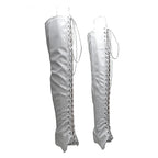 8-Inch Clear Platform Shoe Protectors - Boot Covers for Heels
