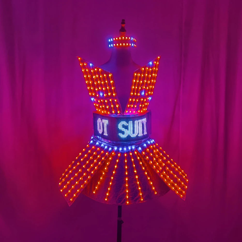 LED Pixel Robot Gogo Dress | Programmable Light Costume