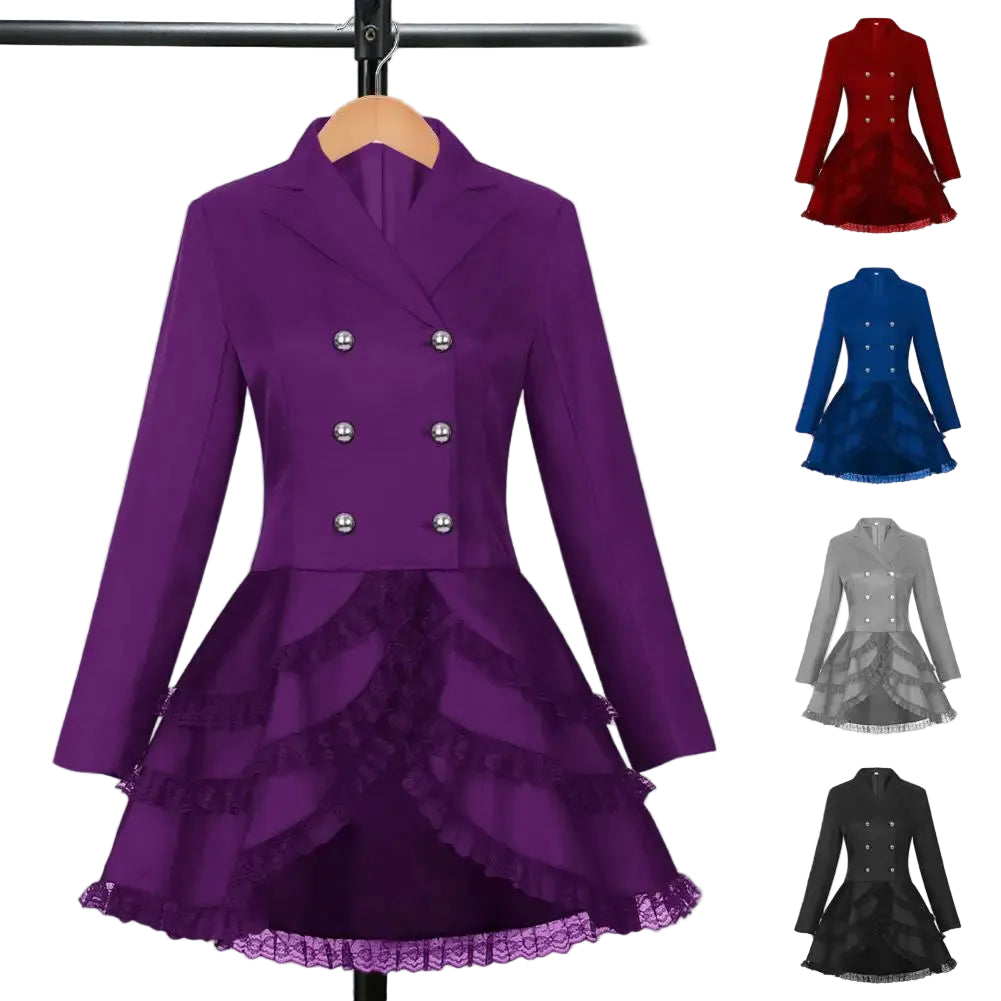 Steampunk Coat | Lace-Trimmed Victorian Style